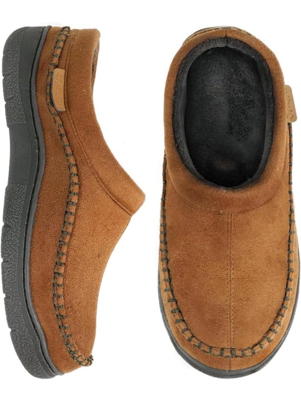 Cozy Men's Slip-On Moccasin Slippers for Indoor & Outdoor Comfort